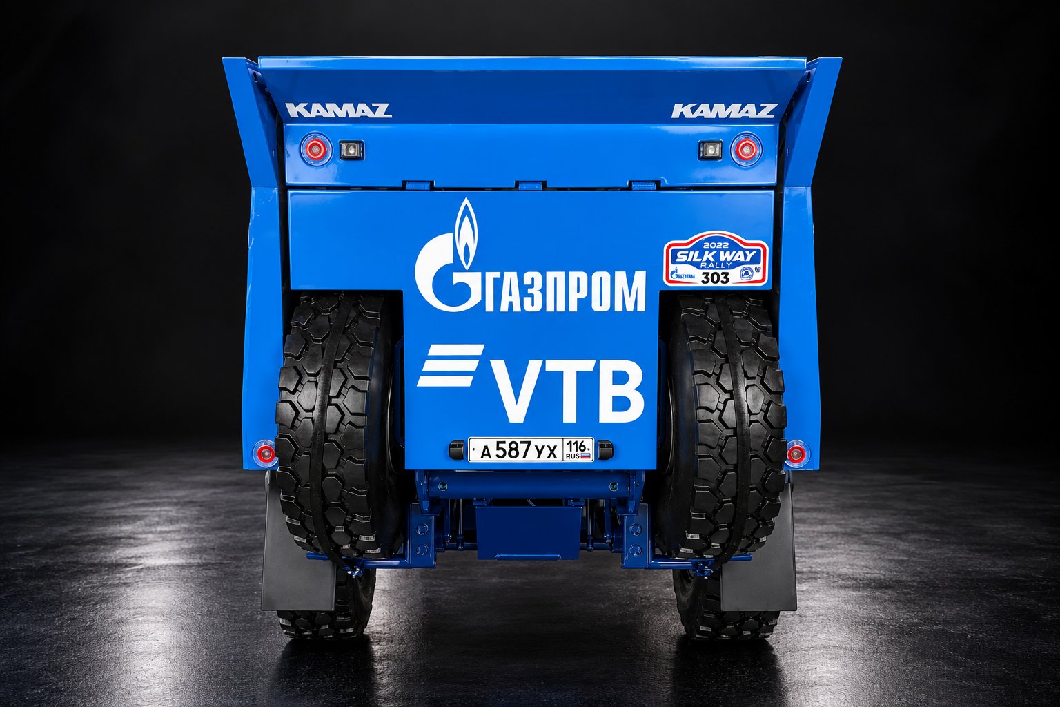 КАМАЗ-43509, вид сзади