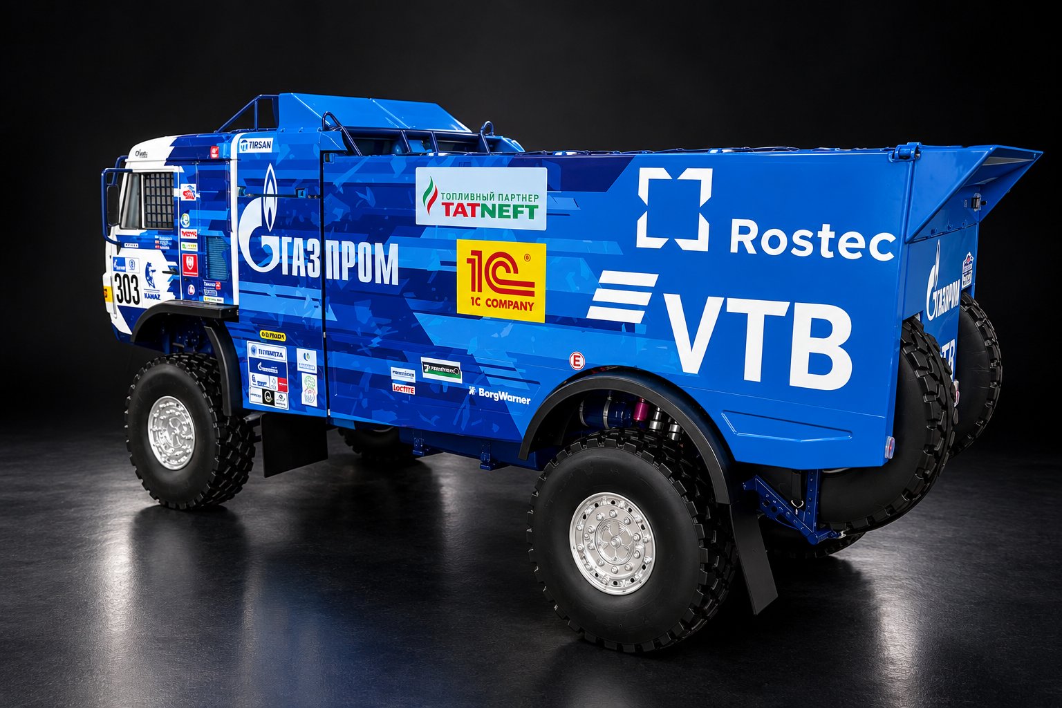 КАМАЗ-43509, вид сзади-сбоку